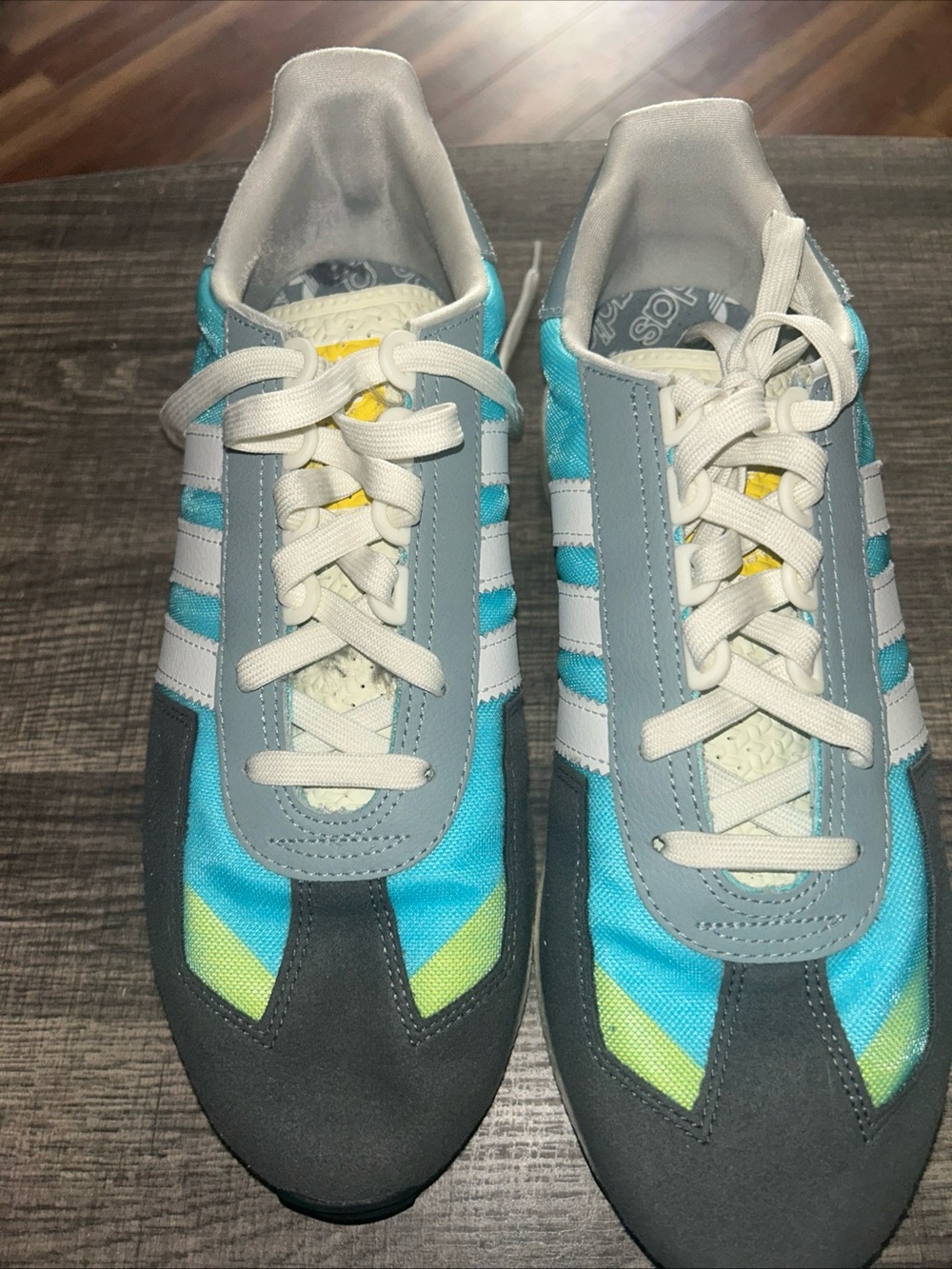 Adidas Originals Retropy E5 sneakers "Grey Cloud White Bliss Blue “ size 12